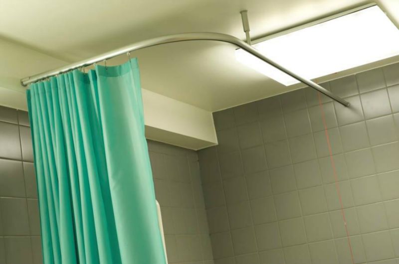 Hospital curtain track